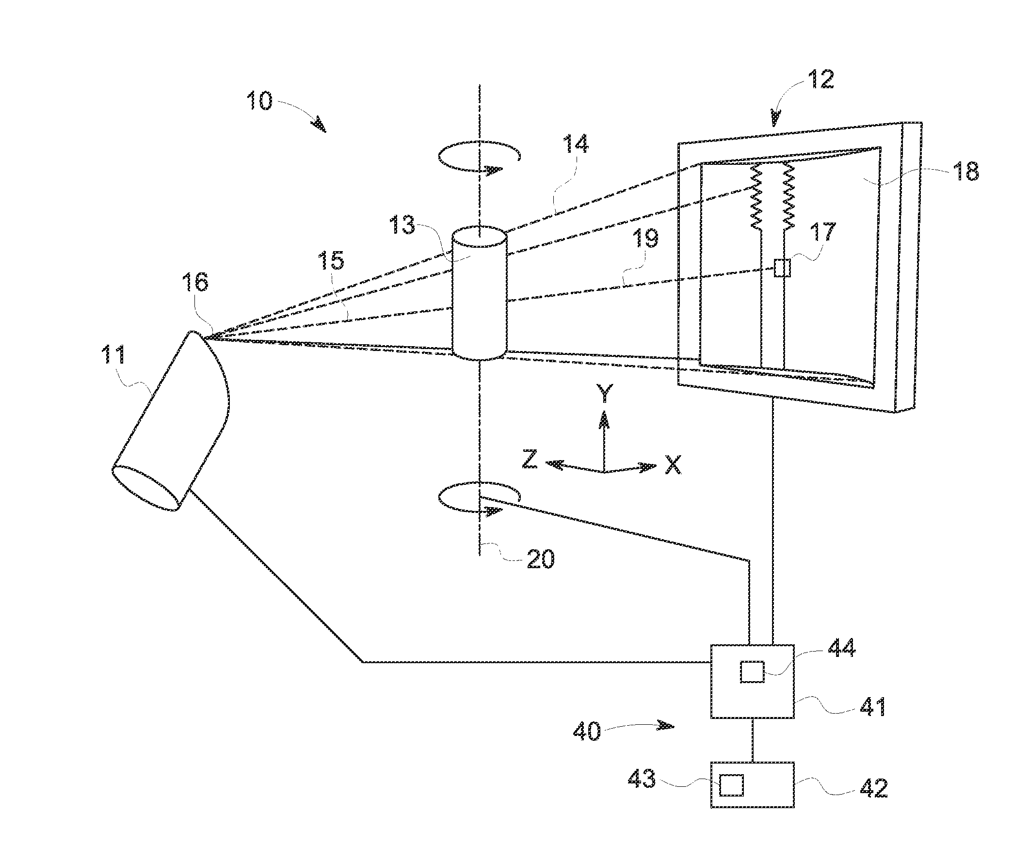 Method for determining geometric imaging properties of a flat panel detector, correspondingly adapted x-ray inspection system and calibration phantom