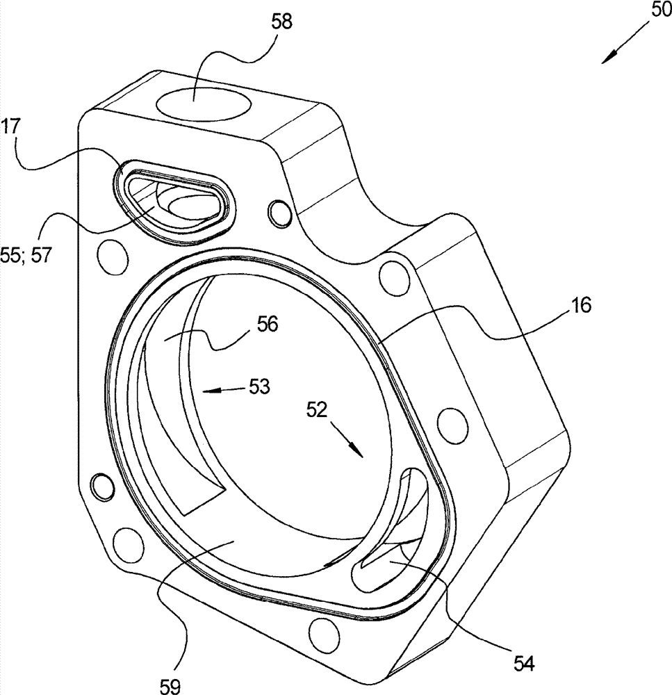 Vane machine with axial and radial inlet/outlet