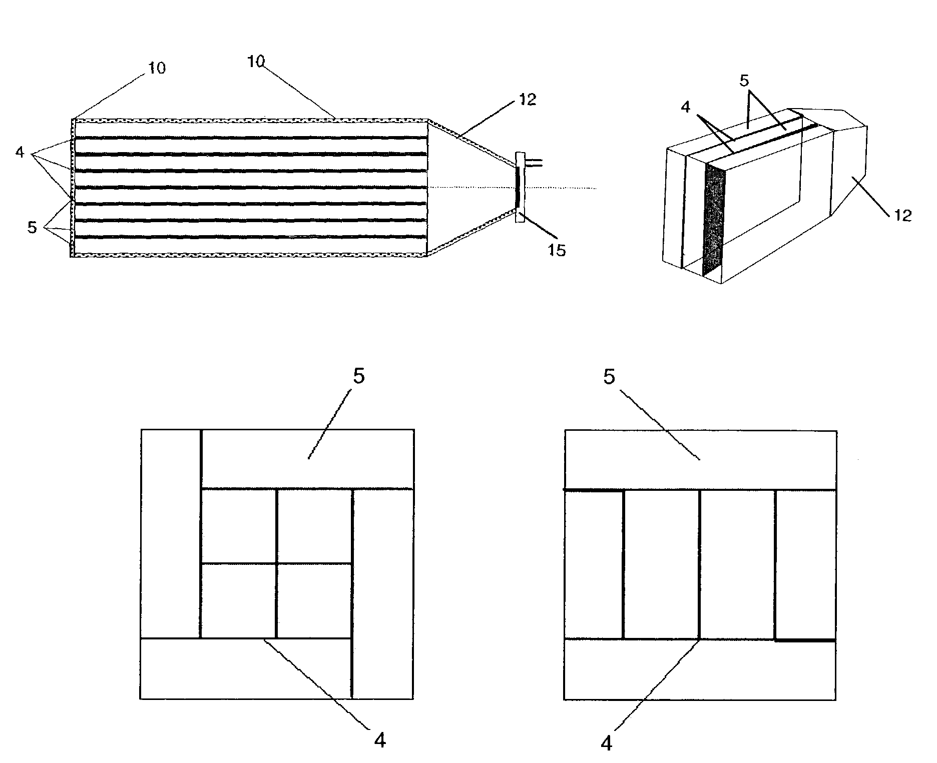 Neutron detector with layered thermal-neutron scintillator and dual function light guide and thermalizing media