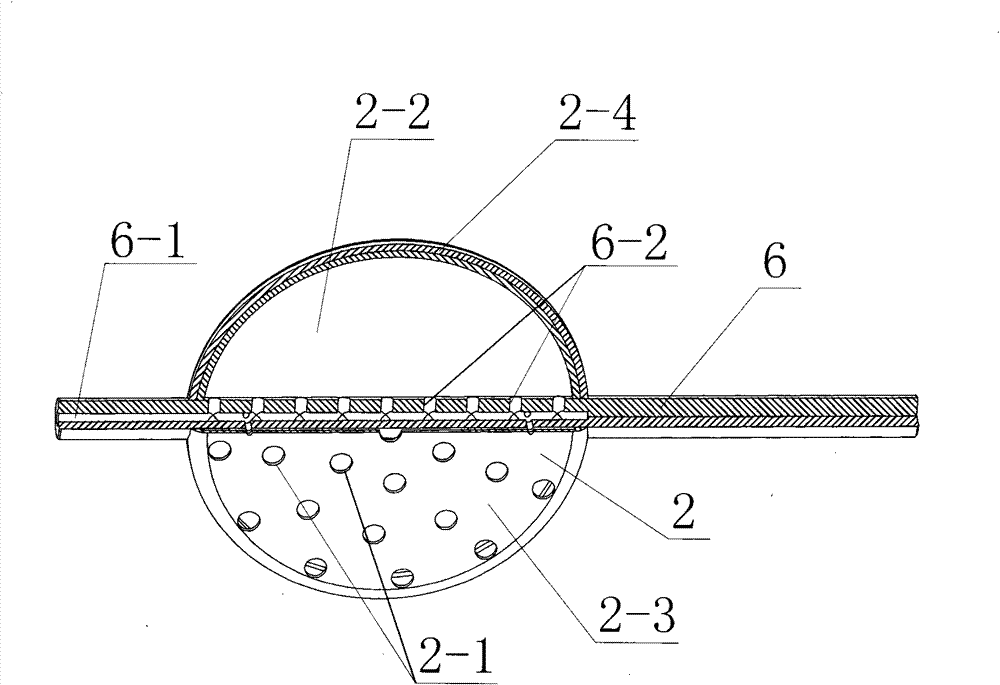 Material discharging device with air distribution function