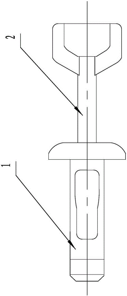 Pull ring type rivet