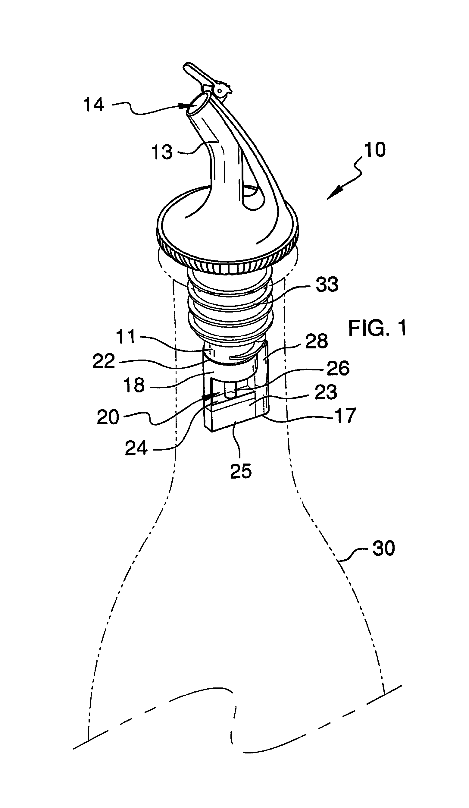 Aerator bottle pourer