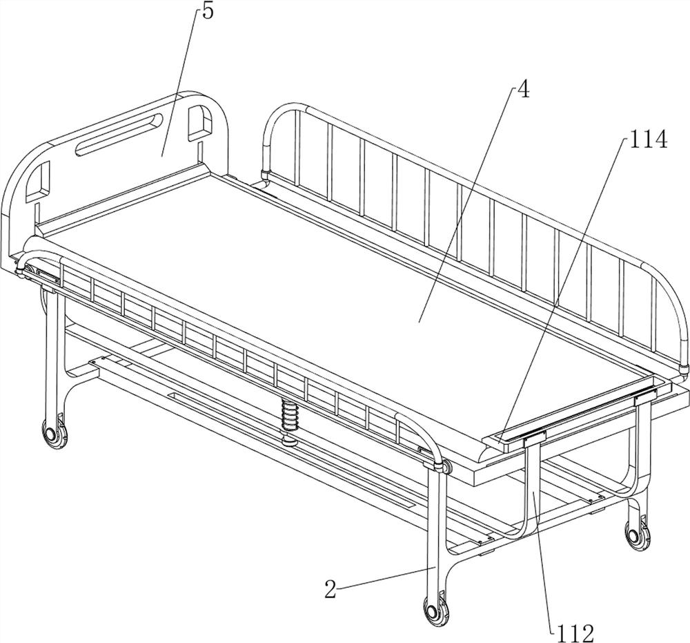 Gynecological sickbed convenient for replacing bed sheet