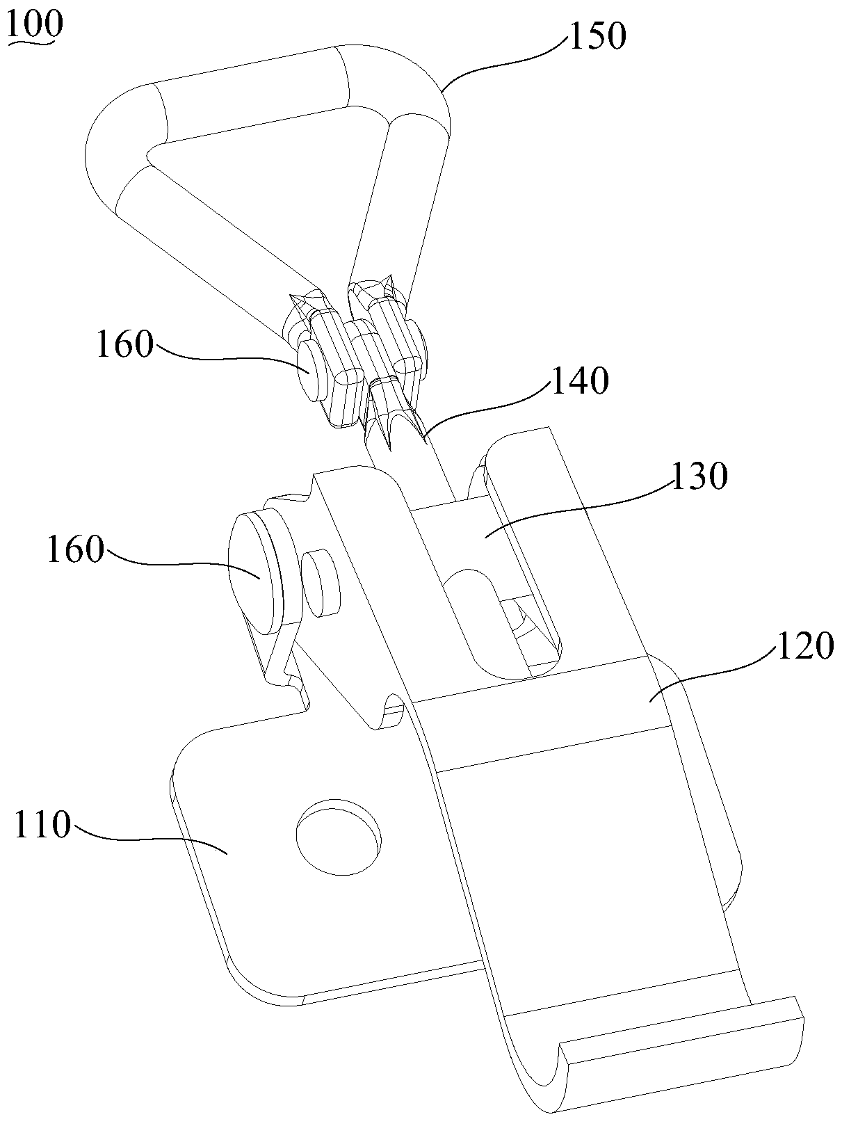 Buckle structure of lamps and lamps