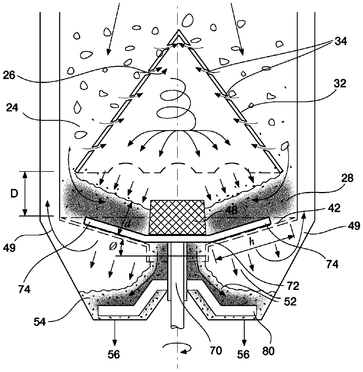 Process for converting carbonaceous material into low tar synthesis gas