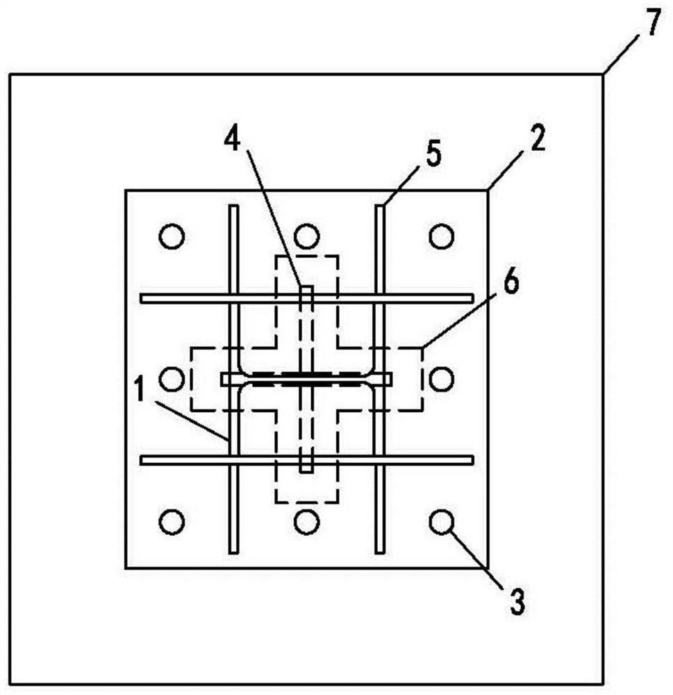 Calculation method of exposed steel column rigid connection column foot