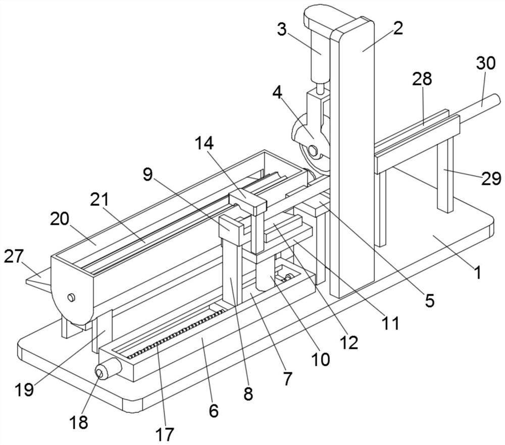 Building steel bar cutting device