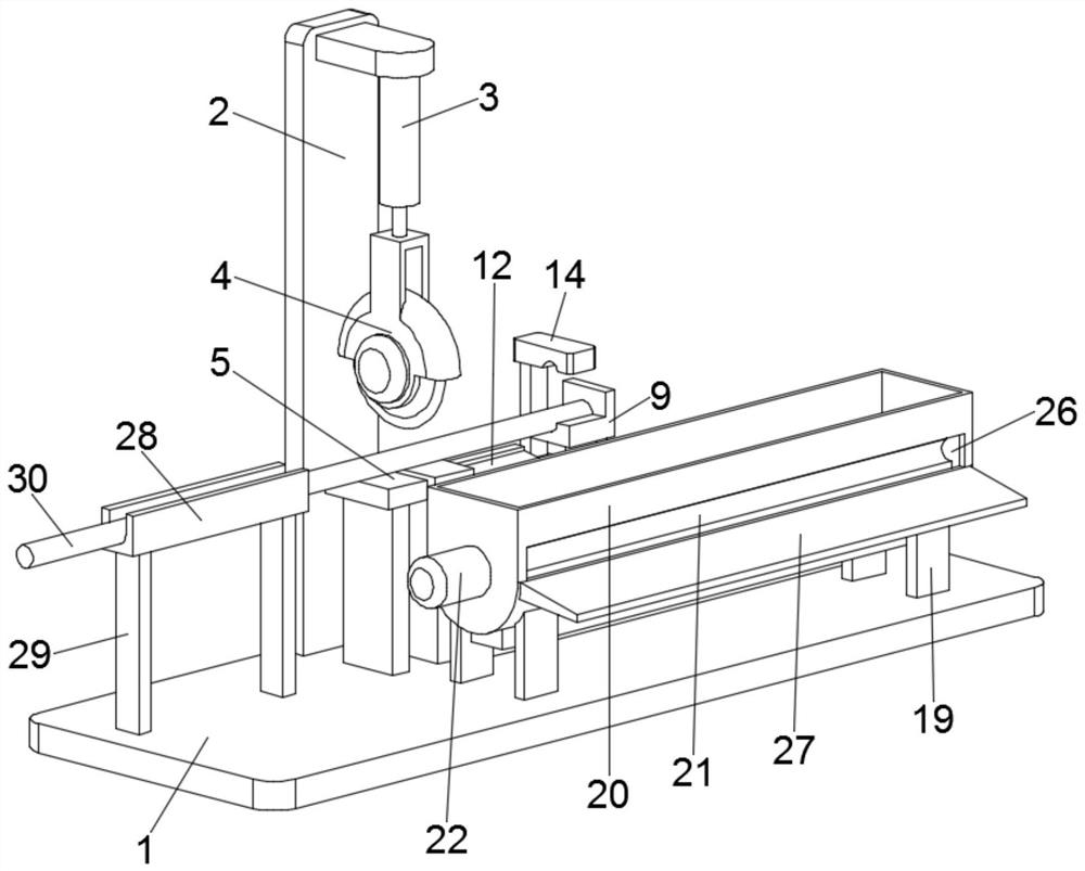 Building steel bar cutting device