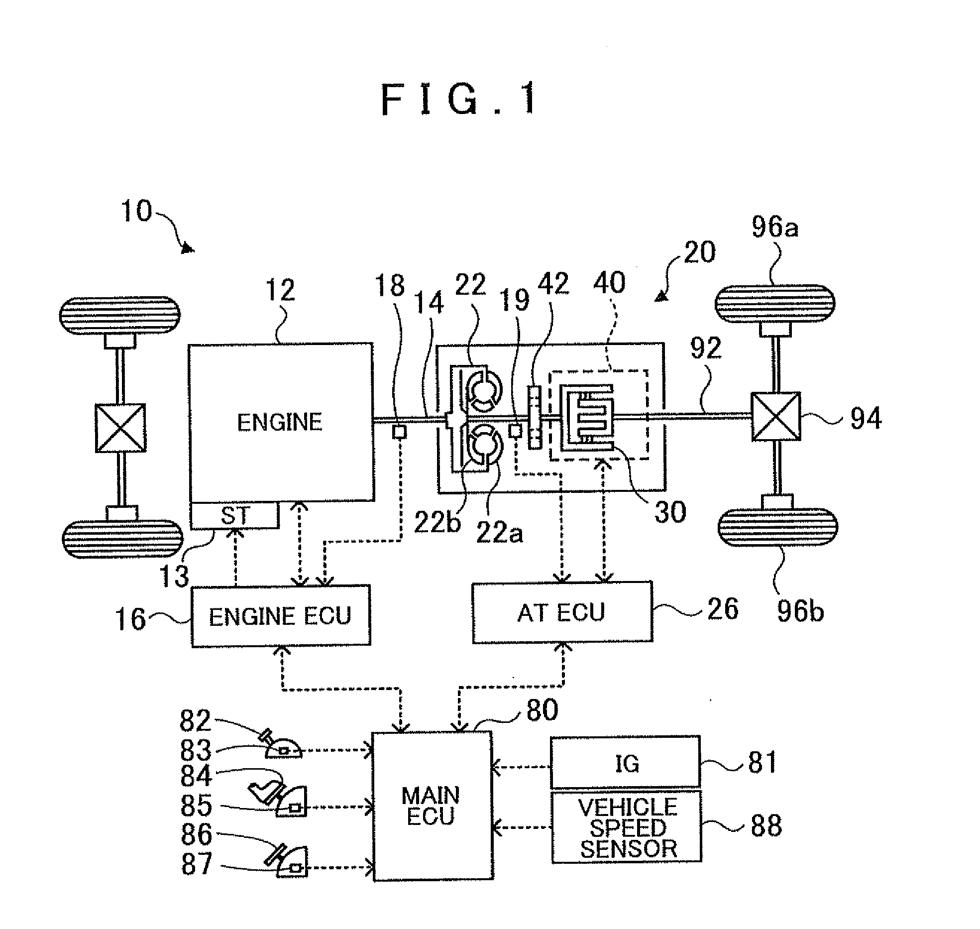 Power transfer mechanism control device and power transfer device