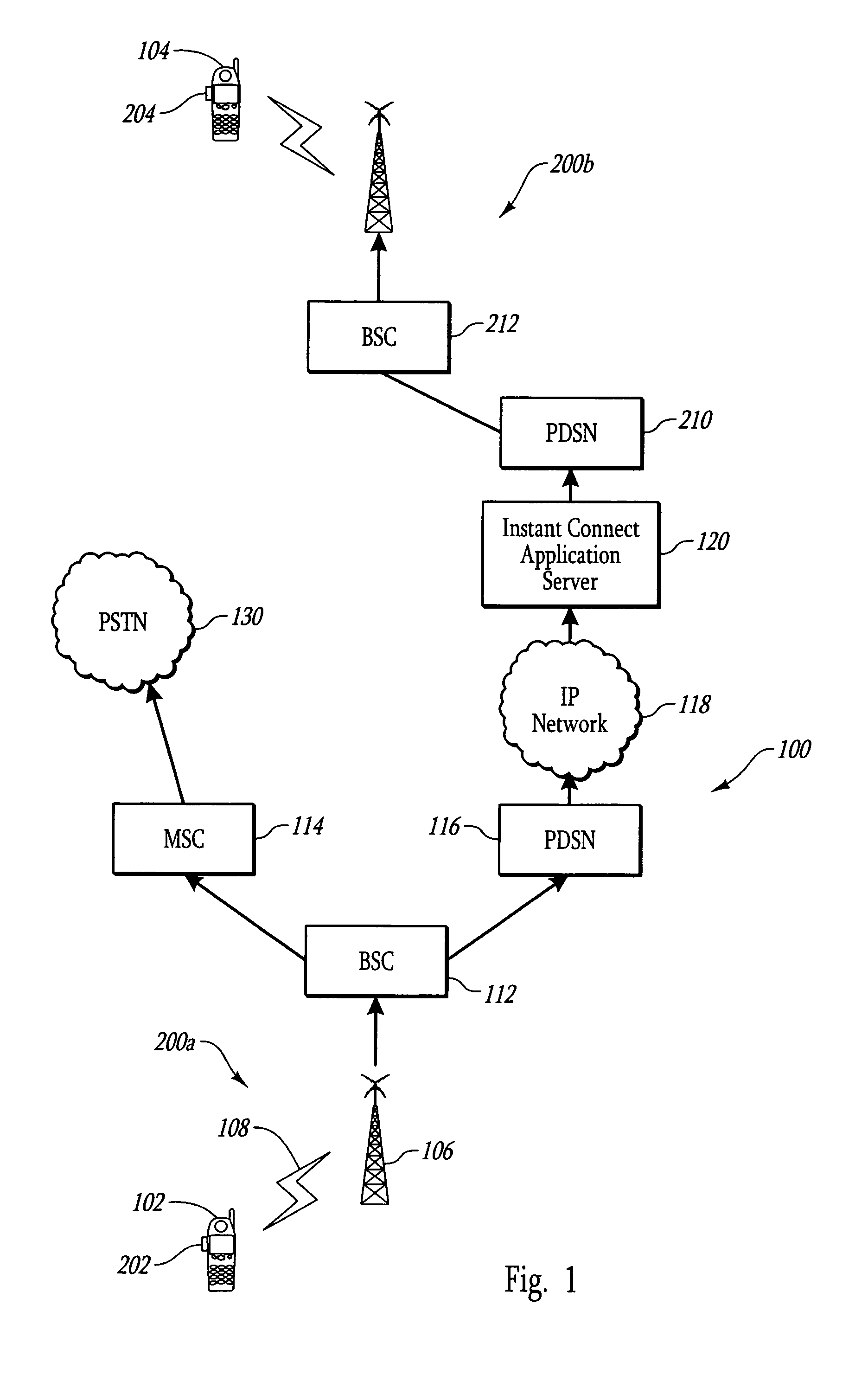 Half-duplex to full-duplex transitioning in network based instant connect communication