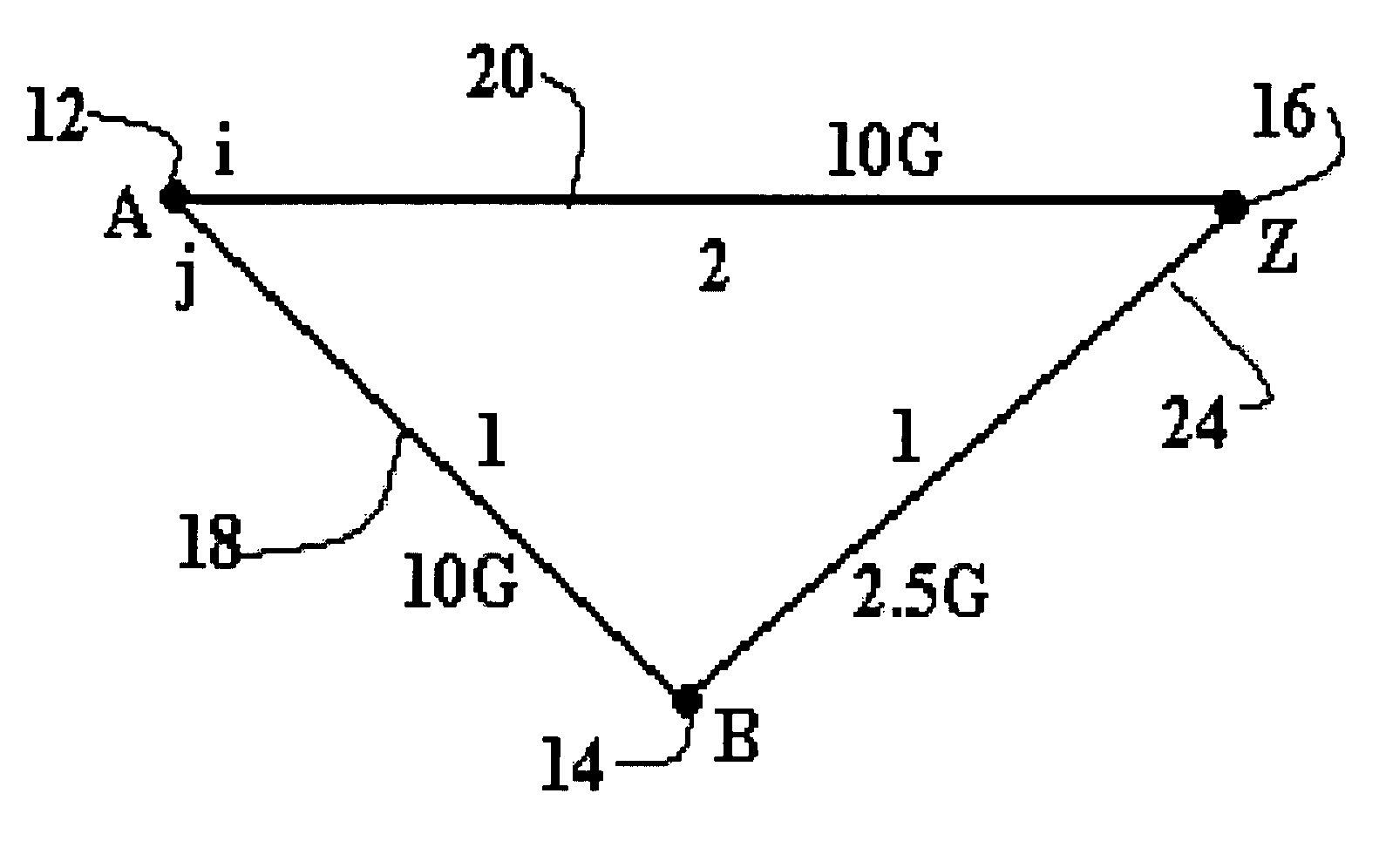 Method and apparatus for forwarding data in a data communications network