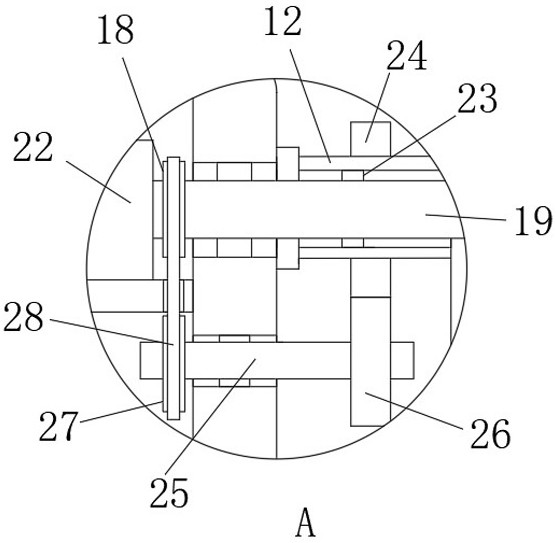 Raw material sand drying device for concrete production