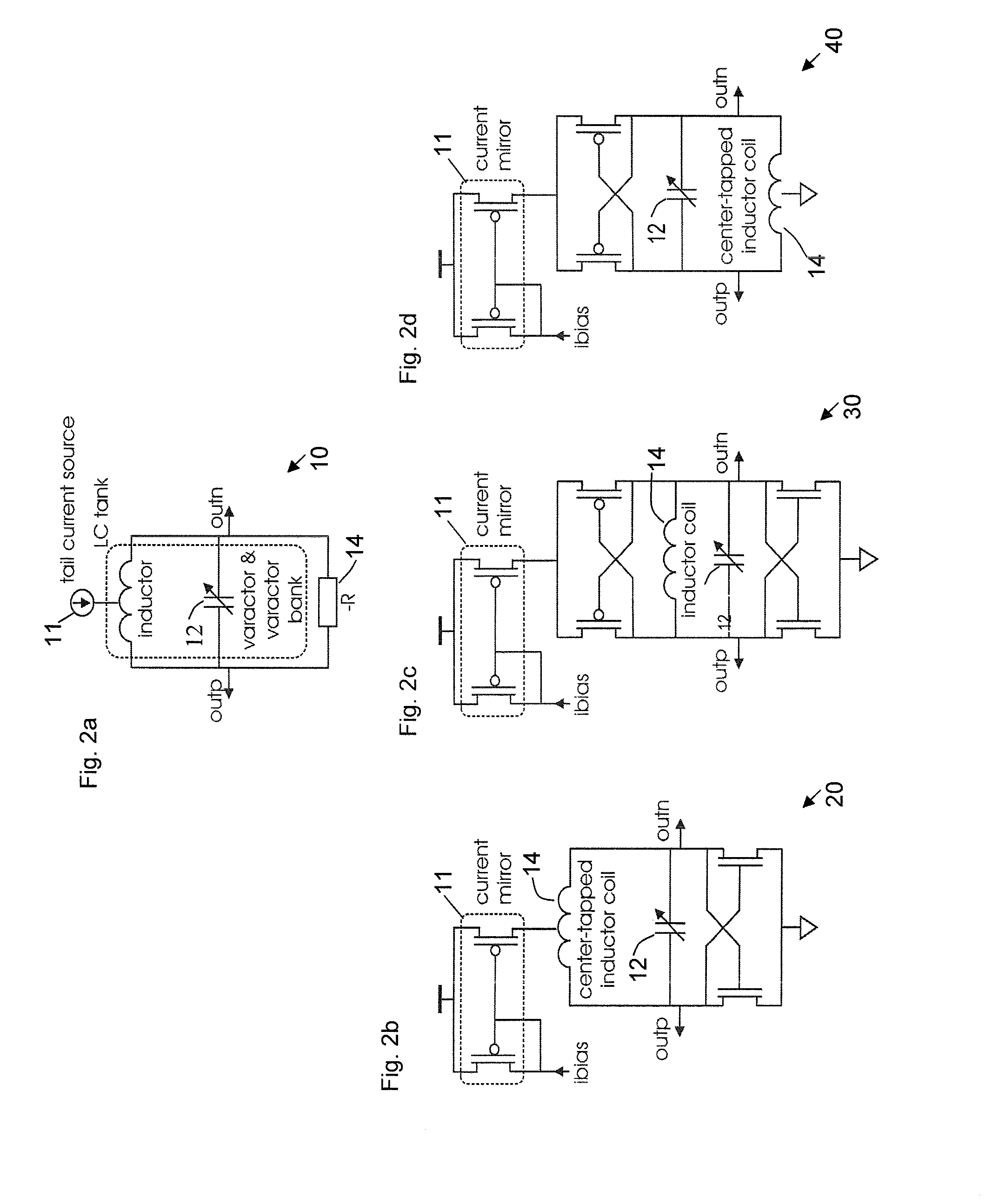 Varactor bank switching based on Anti-parallel branch configuration