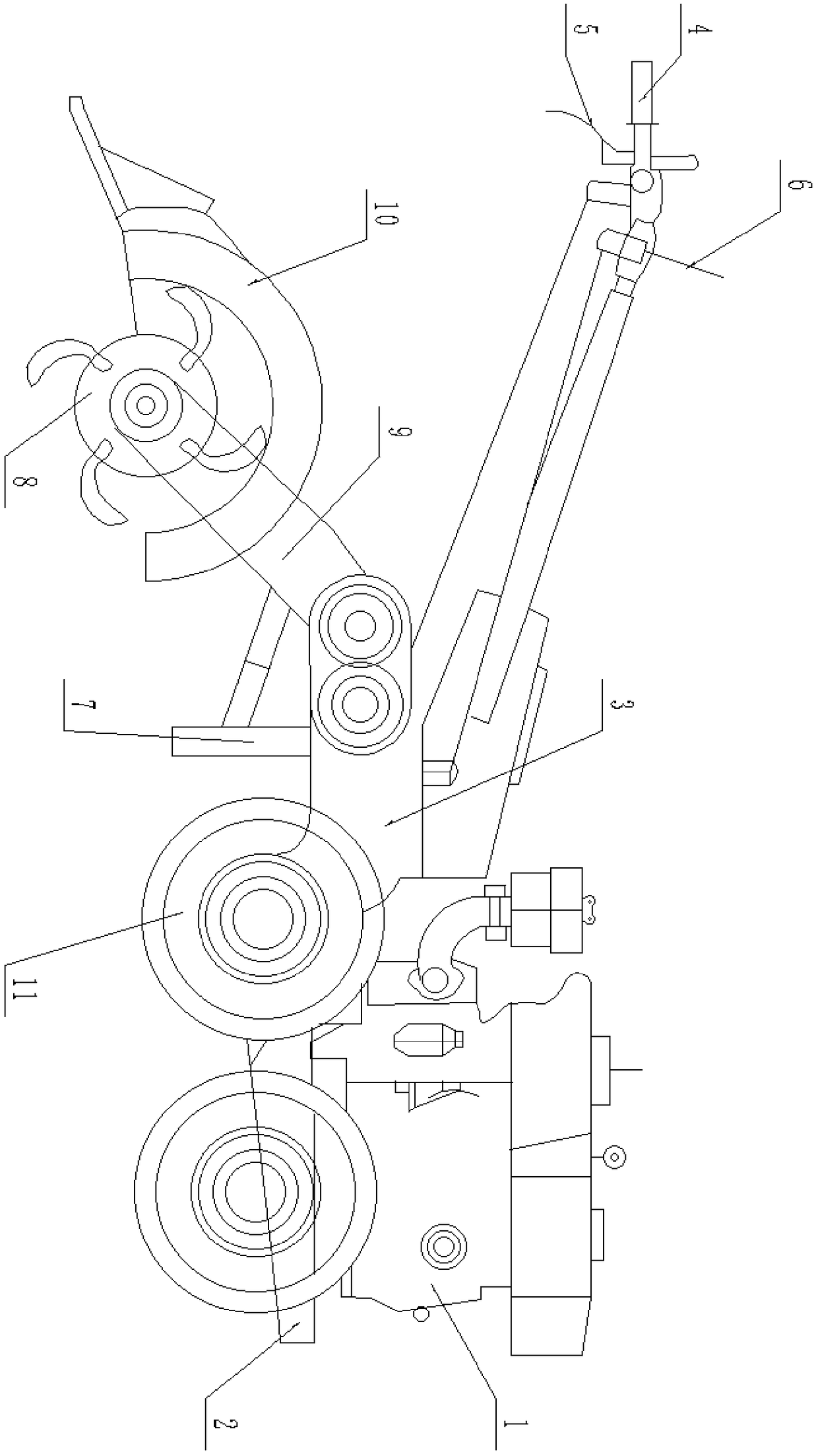 Four-wheel drive rotary cultivator