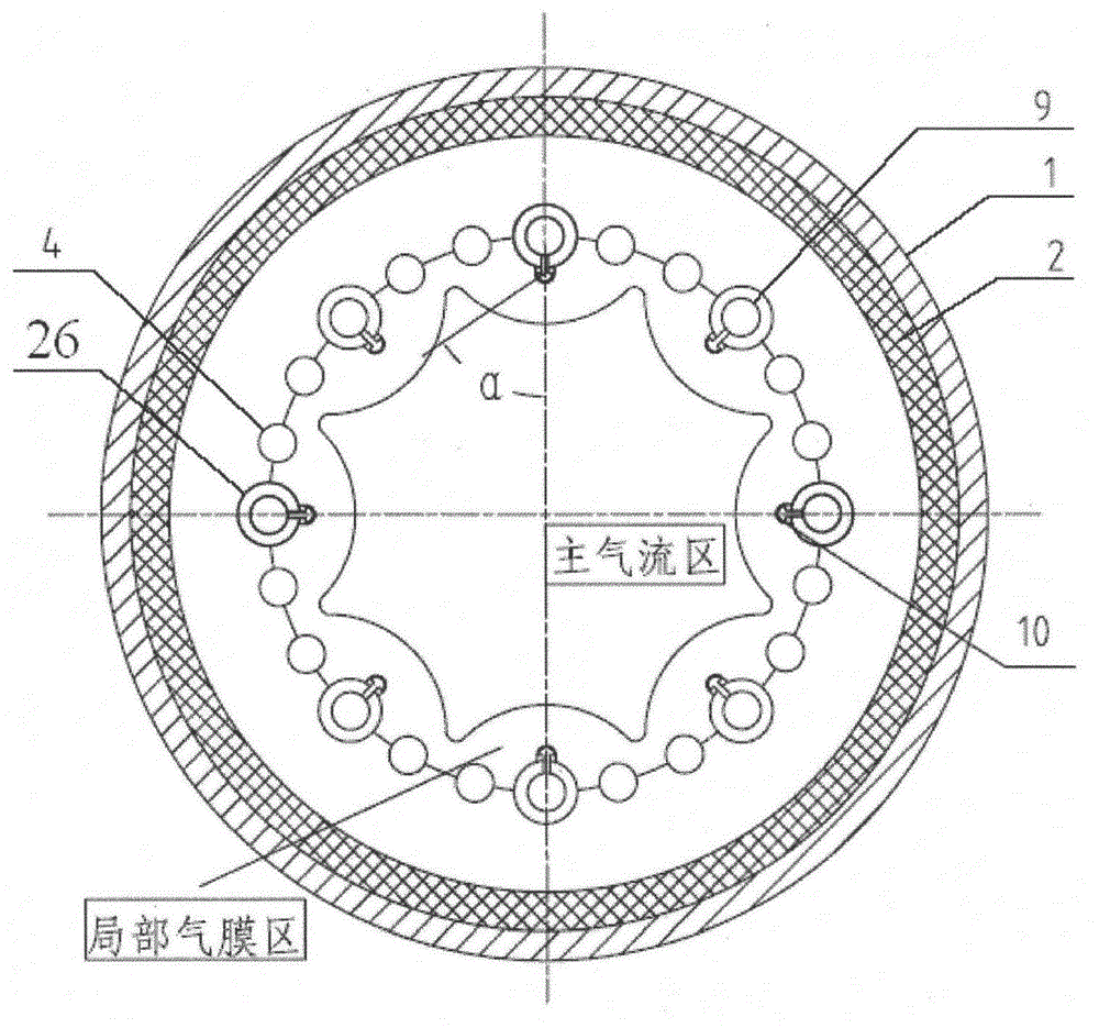 Non-chilling anti-slagging radiant waste heat boiler and its application