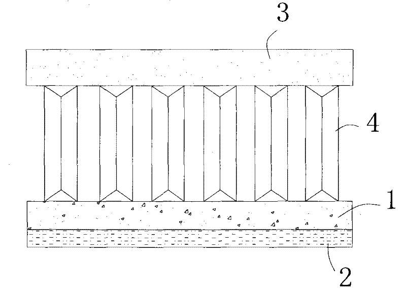 Efficient water-saving light lower air supply overhead composite floor