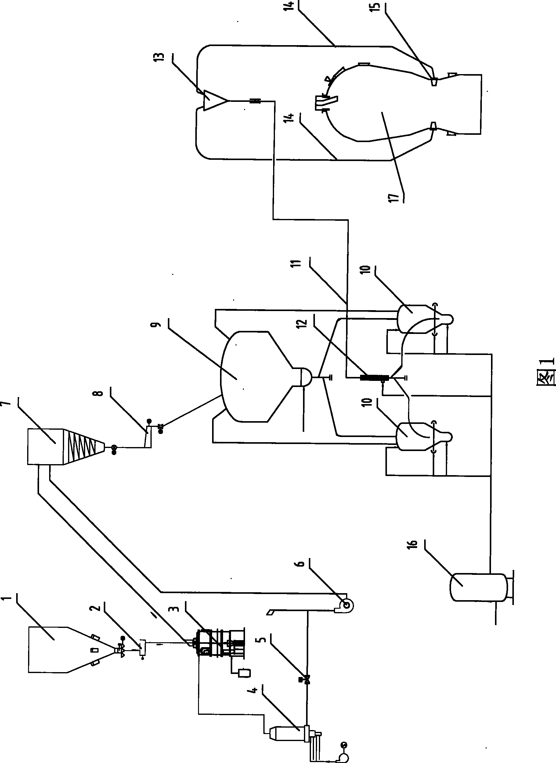 Coal fine preparation, blowing method and device from packed-bed smelting reduction furnace