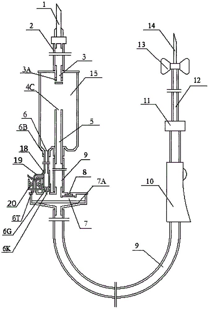 Automatic exhausting and stopping infusion device with metal micro-flow controller