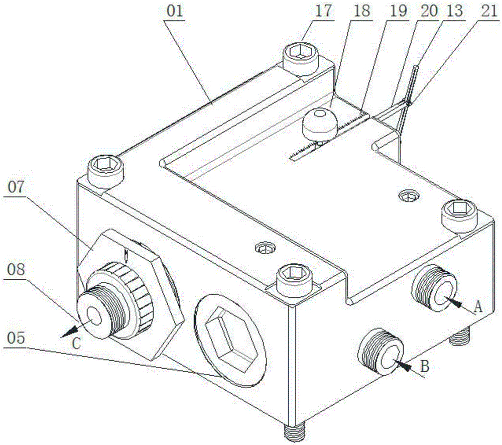 Fluid proportioning valve with pressure balancing device and application thereof