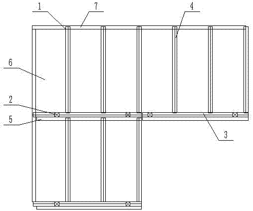 Integrated modularization flat top and construction method thereof