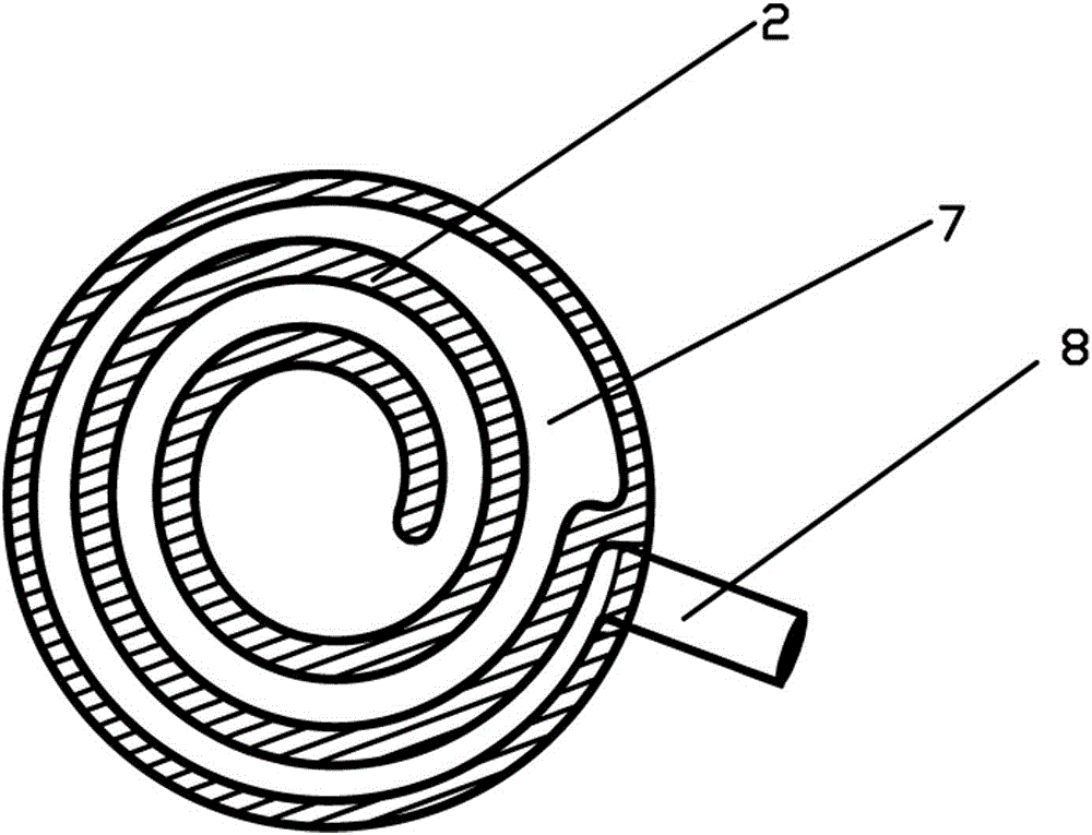 Integrated wall heat exchange device