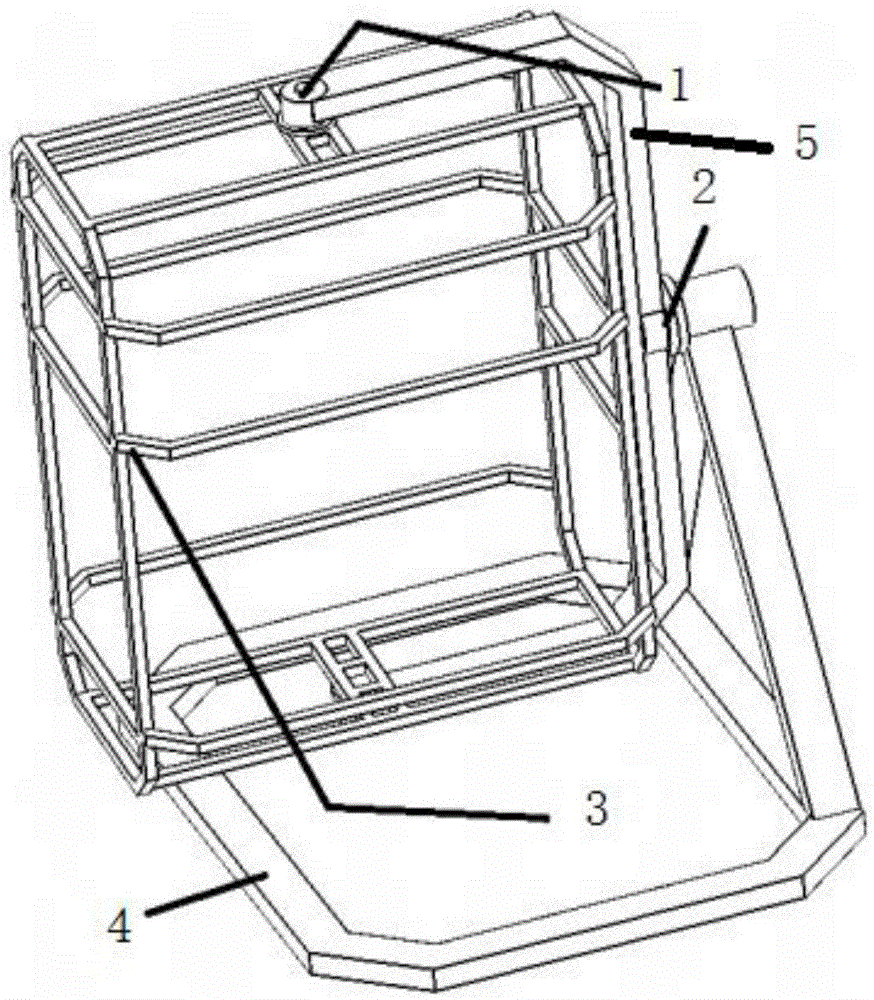 Two-degree-of-freedom 360-degree flight simulation cockpit simulation motion platform