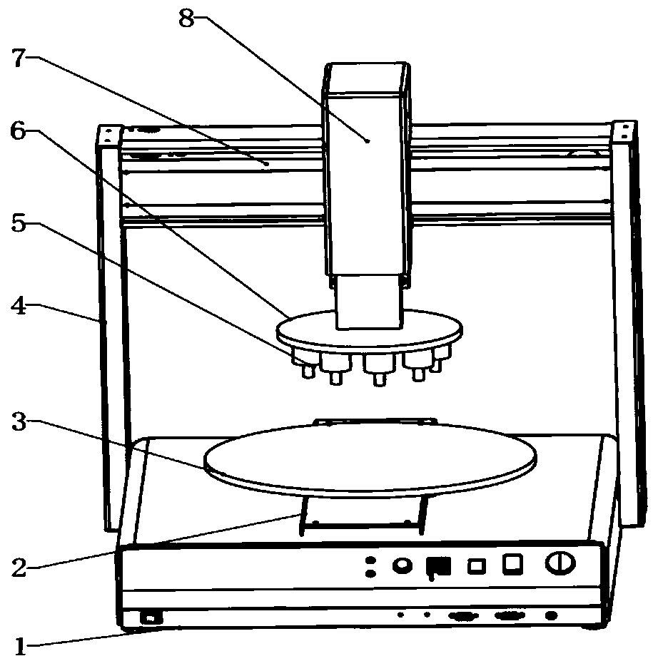 Multi-dimensional, multi-plane, multi-point synchronous soldering device and soldering method