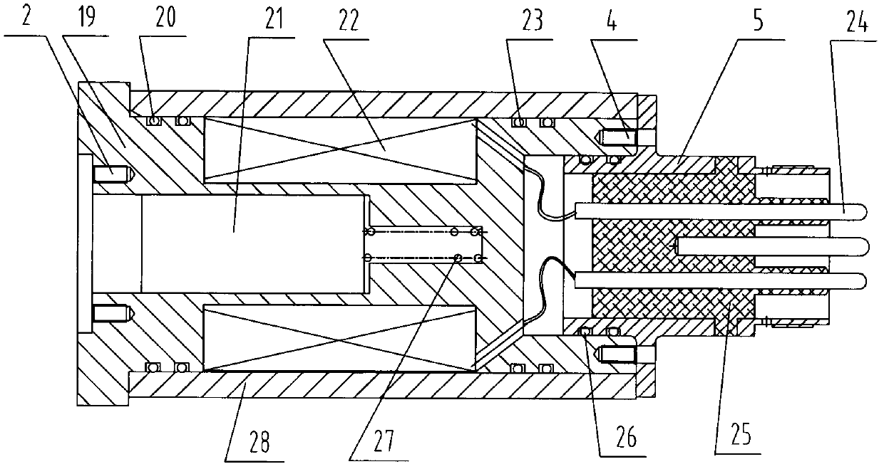 Direct-immersion-type electromagnetic pilot valve