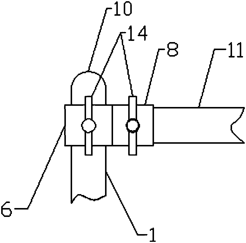 Rod piece furniture connection structure