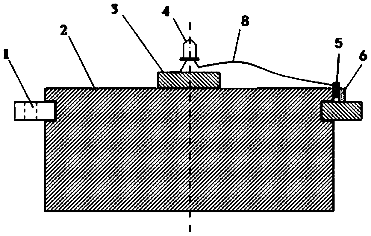 A contact state monitoring device between a shaft retaining ring and a shaft groove