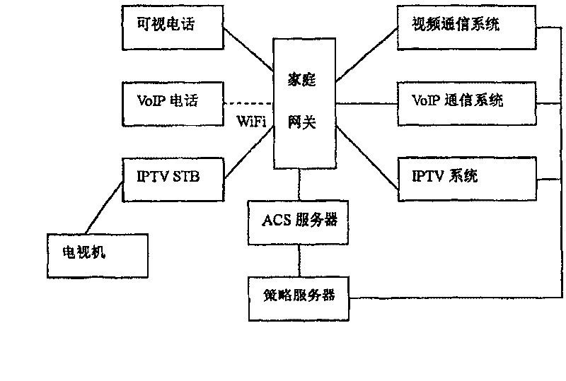 Strategy based family network service identifying system and method