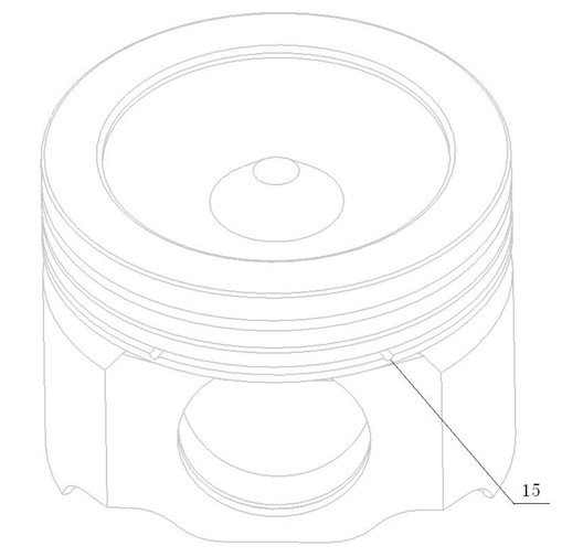 Novel laser welding piston with forged steel structure