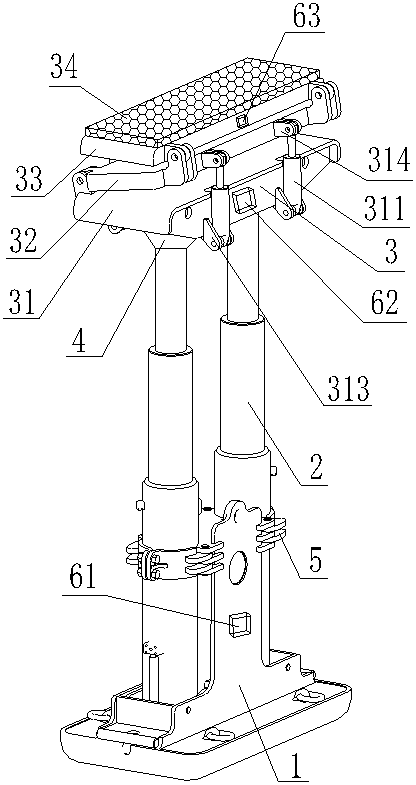 Intelligent self-adaptive advanced hydraulic support frame