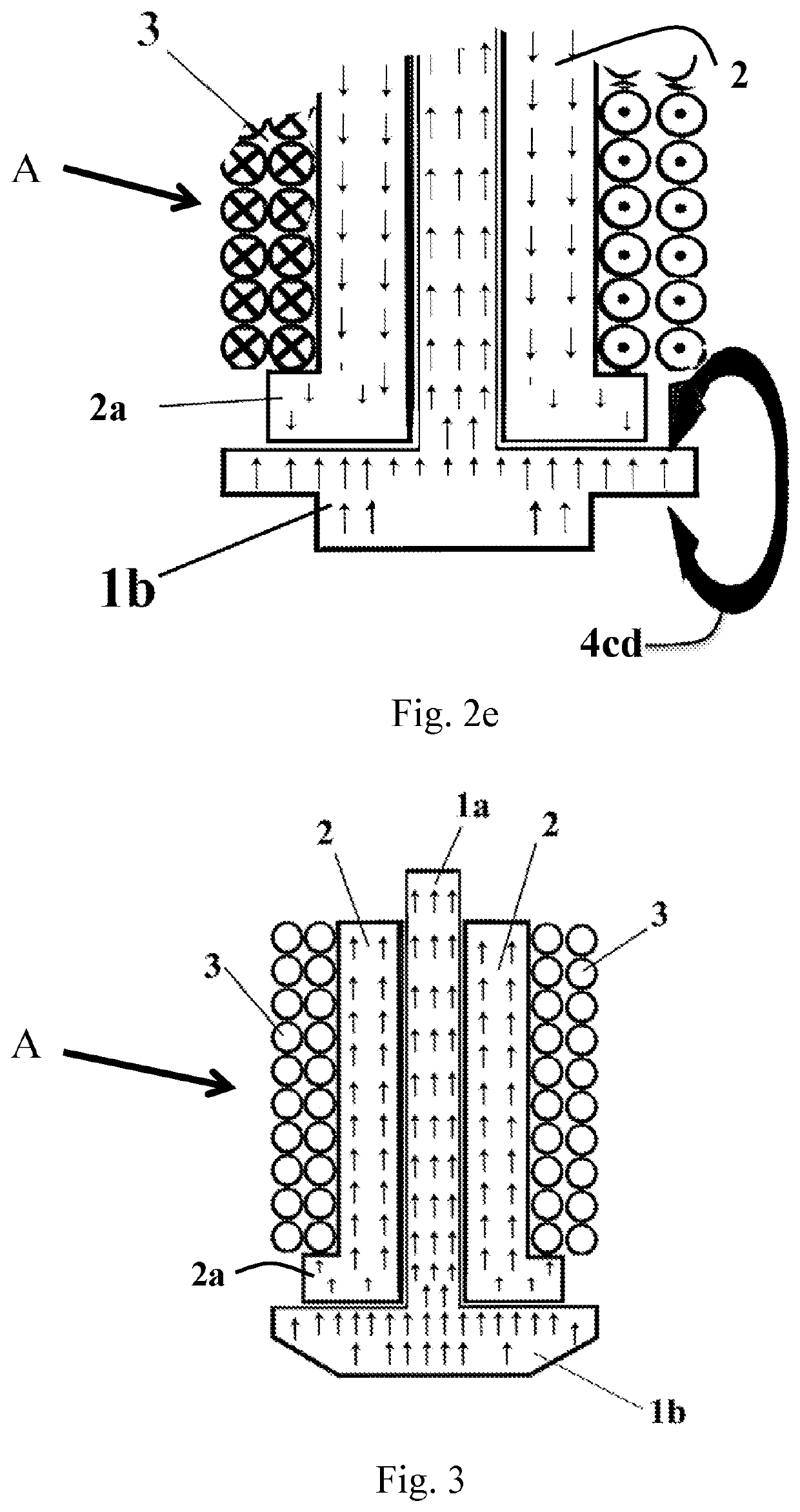 Tactile display having a magnetically bistable axially symmetrical linear actuator having a pole contour and switching matrix, and optical-tactile seeing aid having same