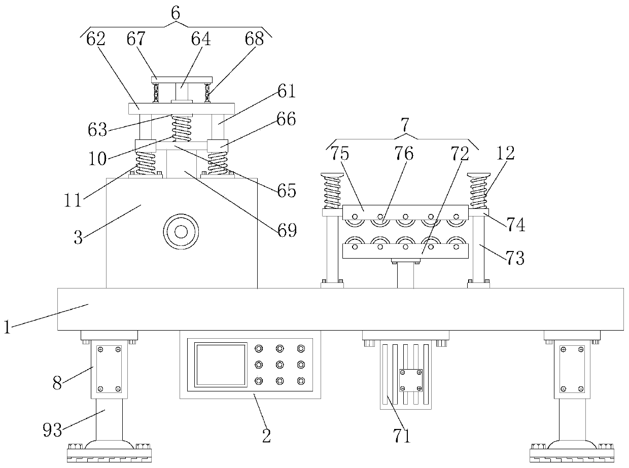 Textile cloth winding device convenient to buffer