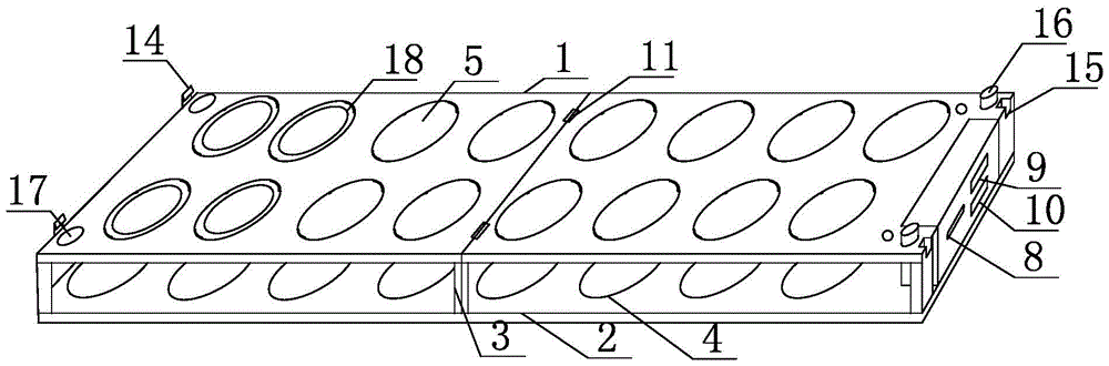 A monitorable egg storage rack and method of storing eggs