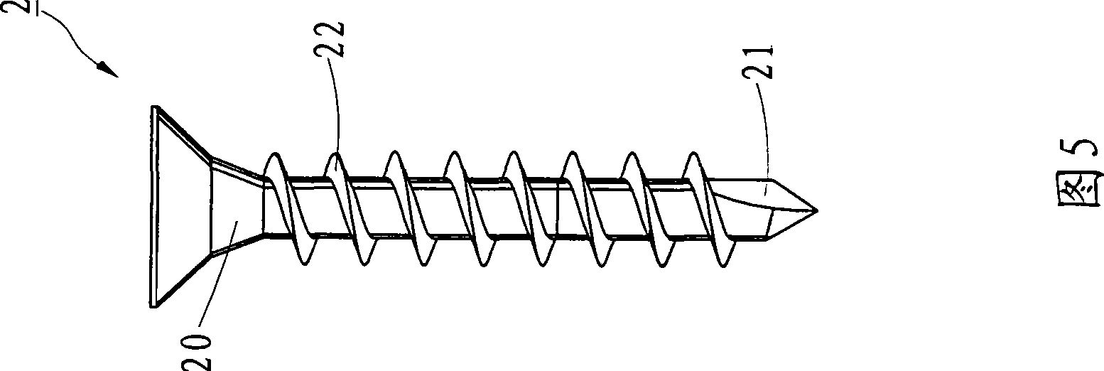 Manufacture method of screws of different material