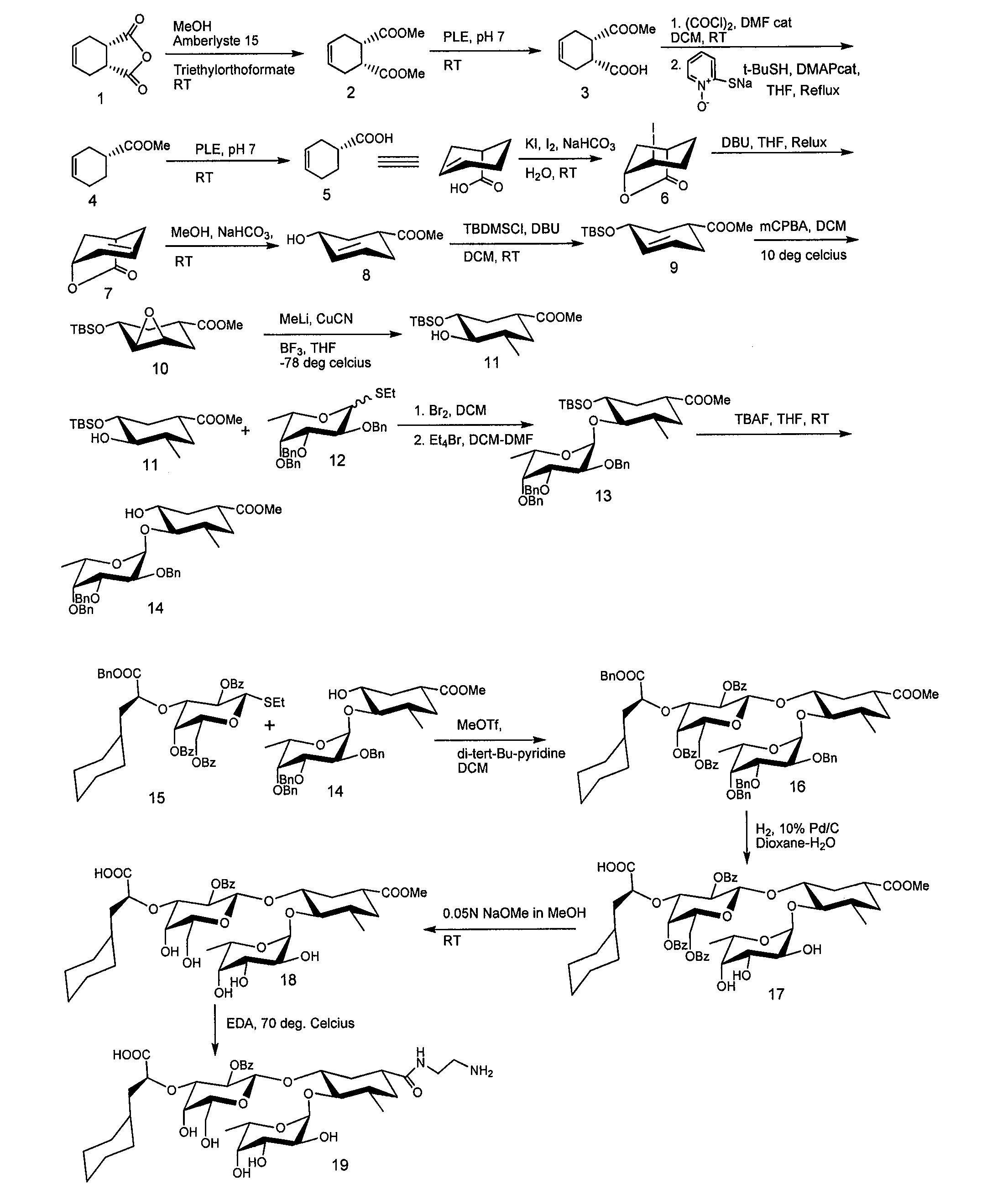 Heterobifunctional inhibitors of e-selectins and cxcr4 chemokine receptors