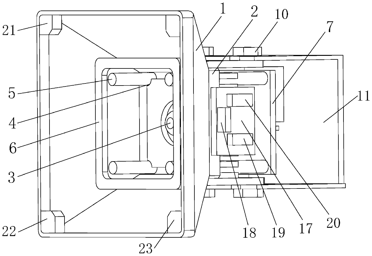 Explosion-proof LED lamp internally provided with intelligent inductive control module