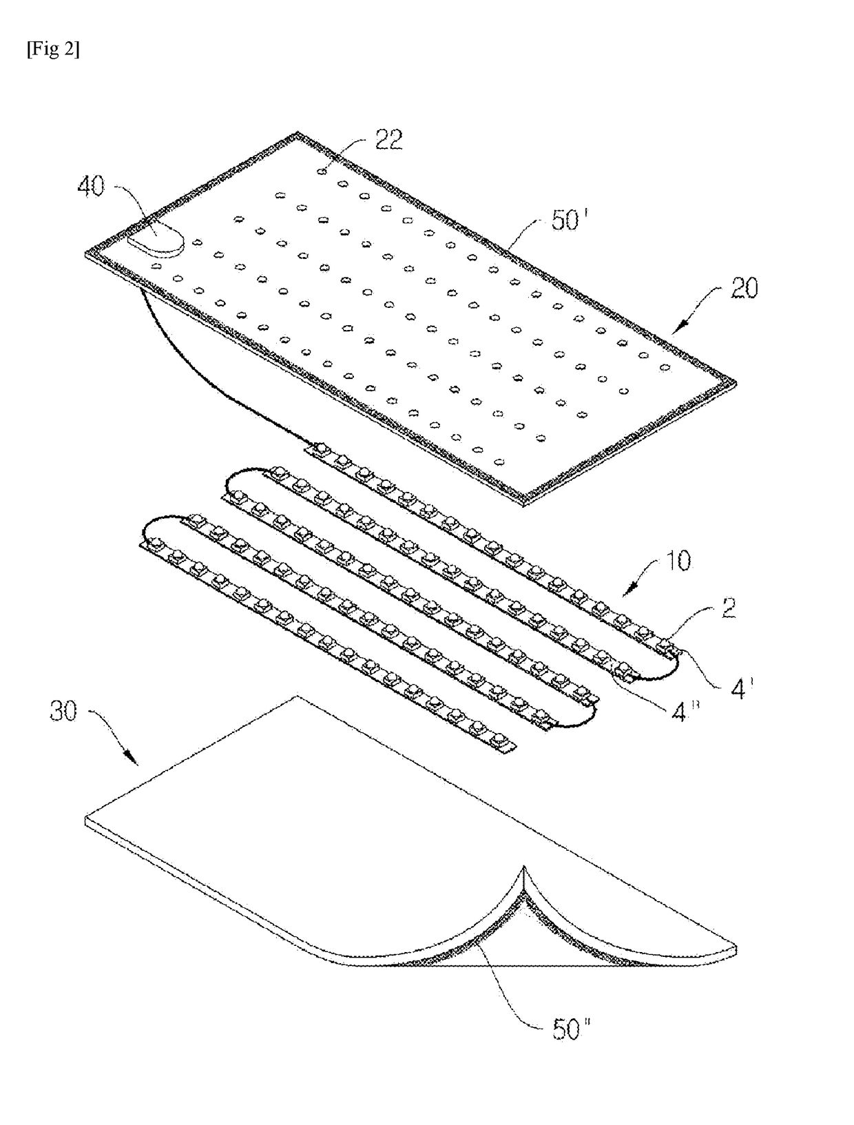 Flexible lighting panel