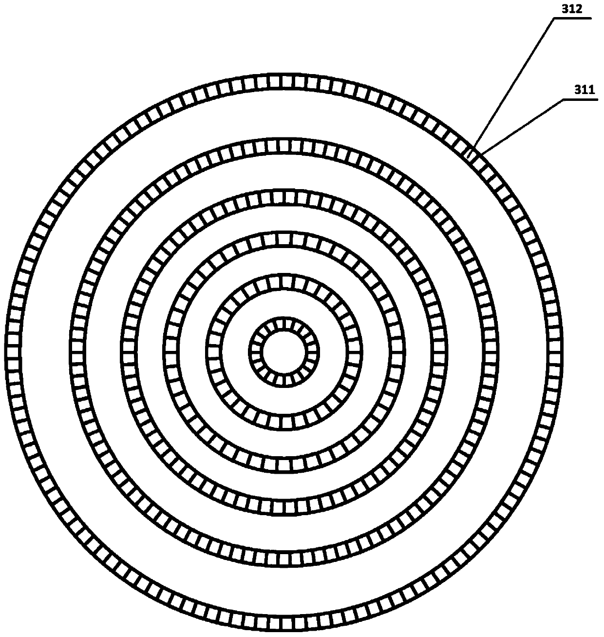 A solar power generation and seawater desalination device combining condenser and wind turbine