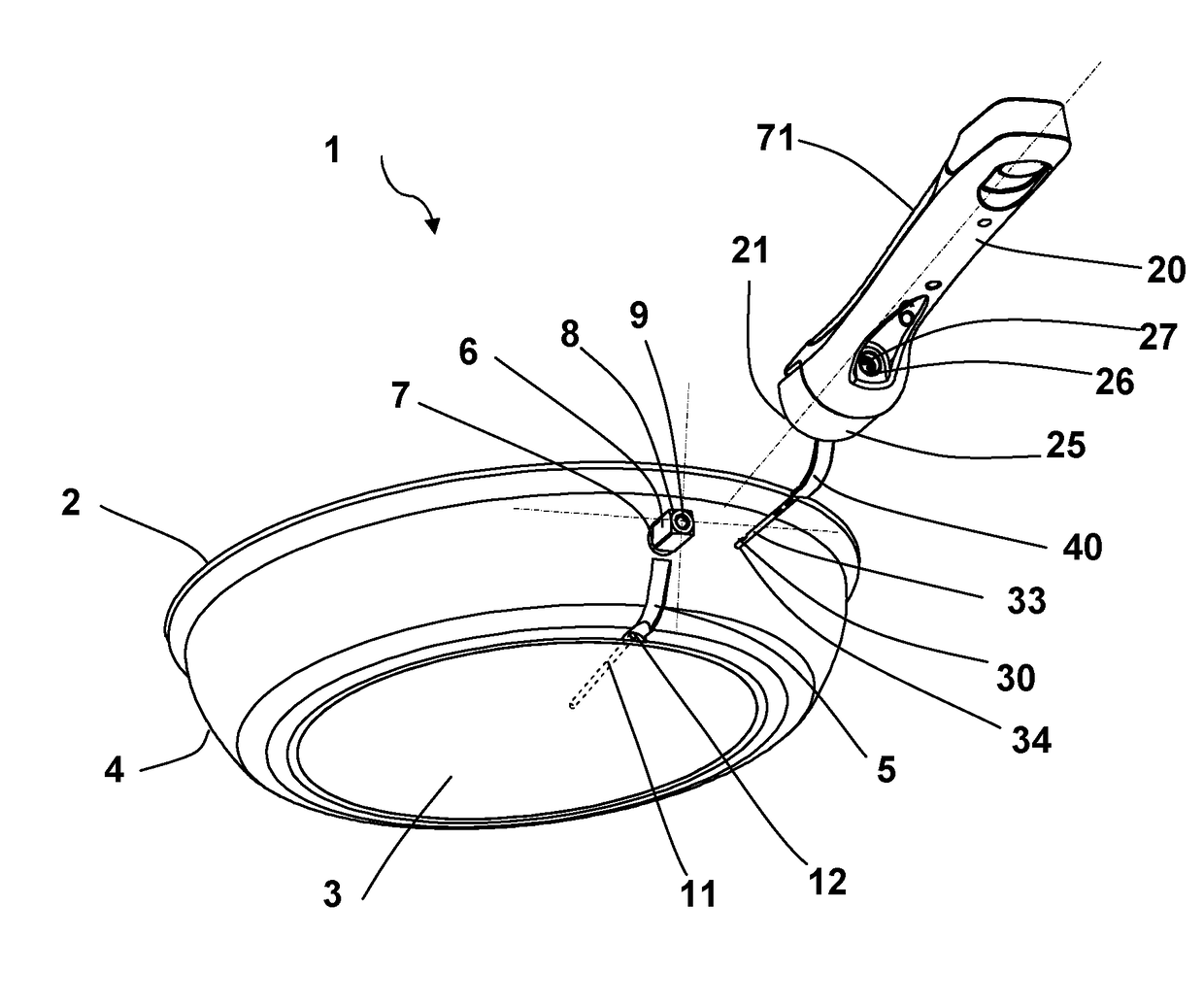 Method for Producing a Handle Subassembly for a Cooking Vessel