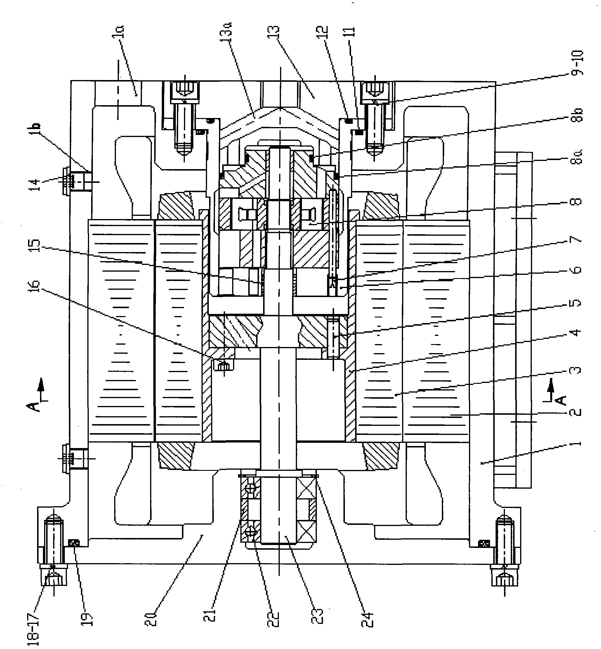 Hydraulic power unit including centrifugal pump and vane pump in motor