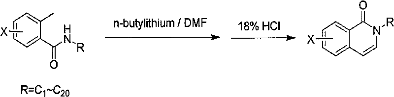 Method for producing 2-alkyl-2H-(halo)isoquinoline-1-ketone