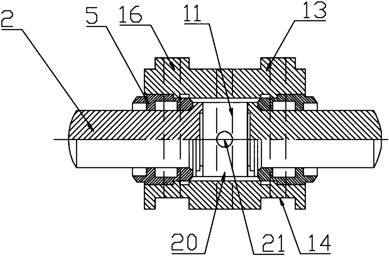 Hydraulic two-way splitting rod