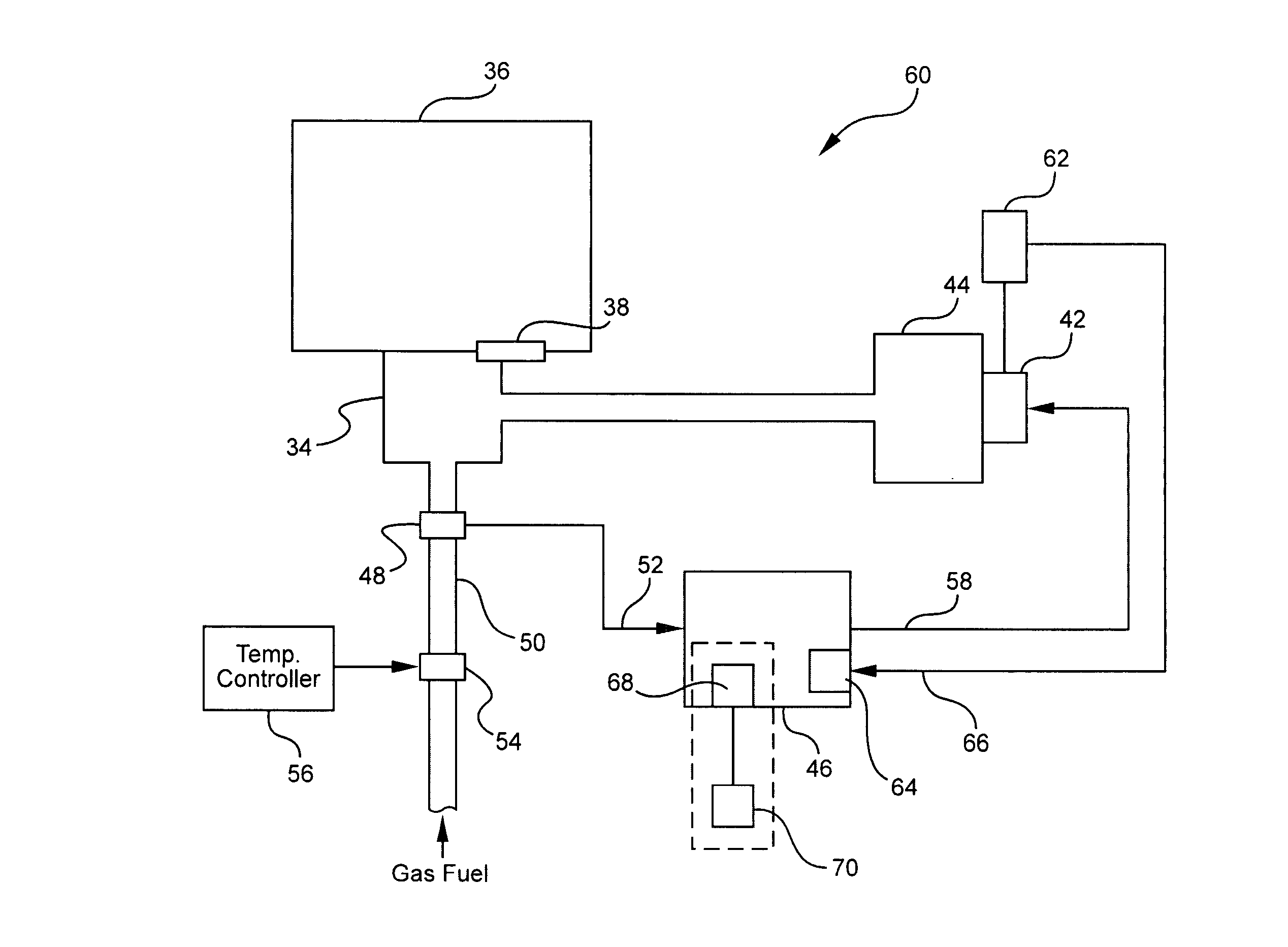 System and method for combustion-air modulation of a gas-fired heating system