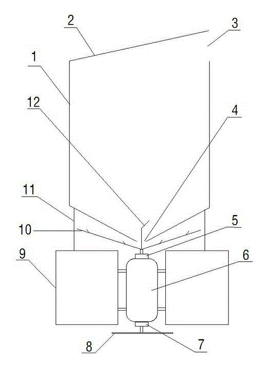 Floating type aerating and feeding dual-purpose machine