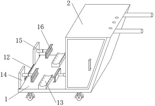 A mobile plastic pipe cutting device