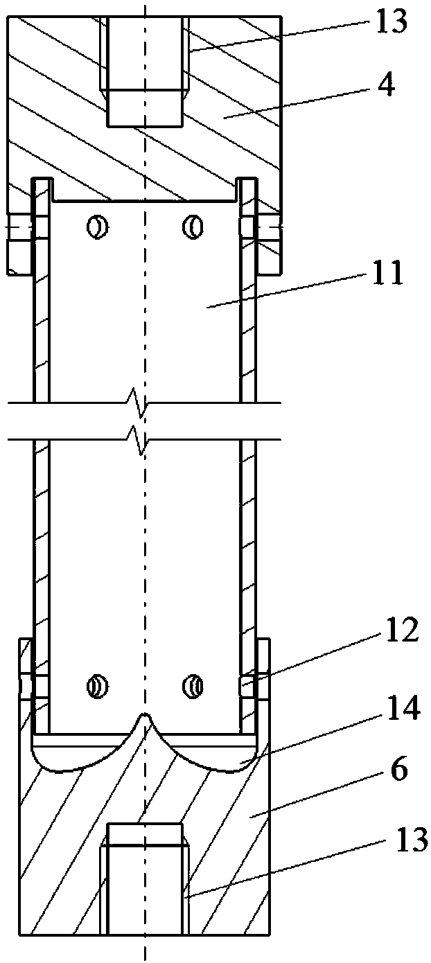 Anti-falling-collision energy absorption support post under airplane floor