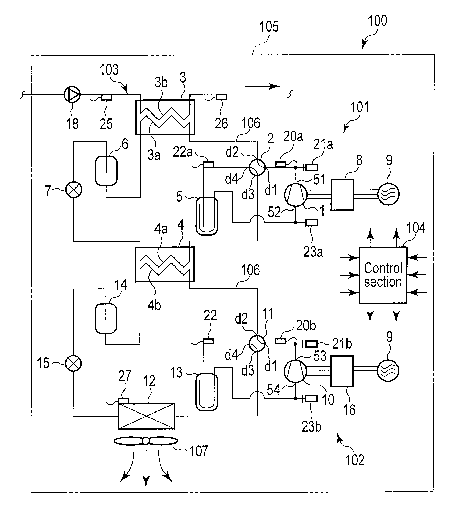 Cascade refrigeration cycle apparatus